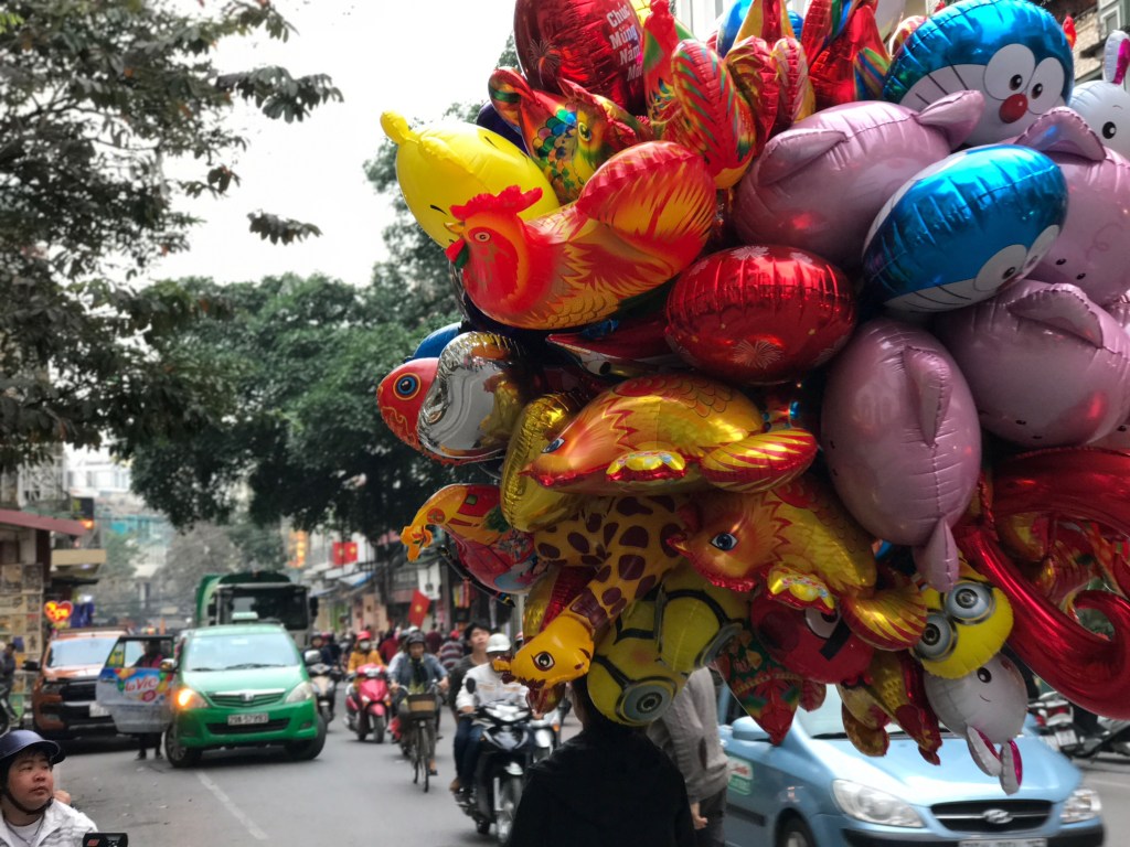 Festive balloons in time for the Tet holidays