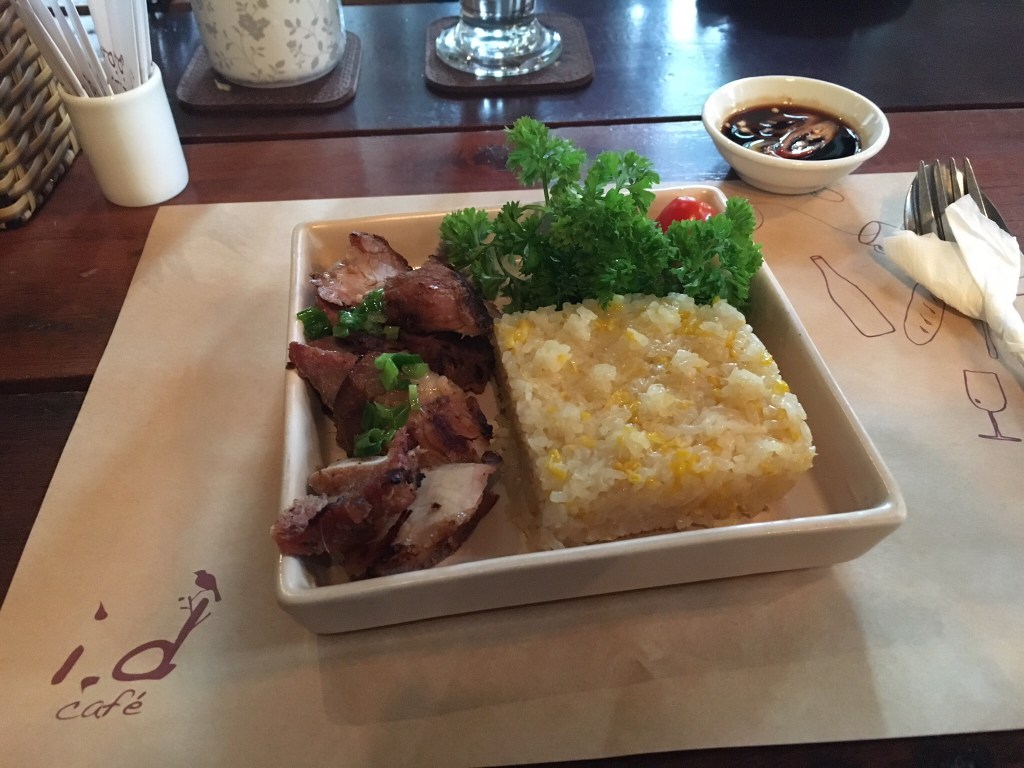 Xoi Bap with grilled pork @ ID Cafe