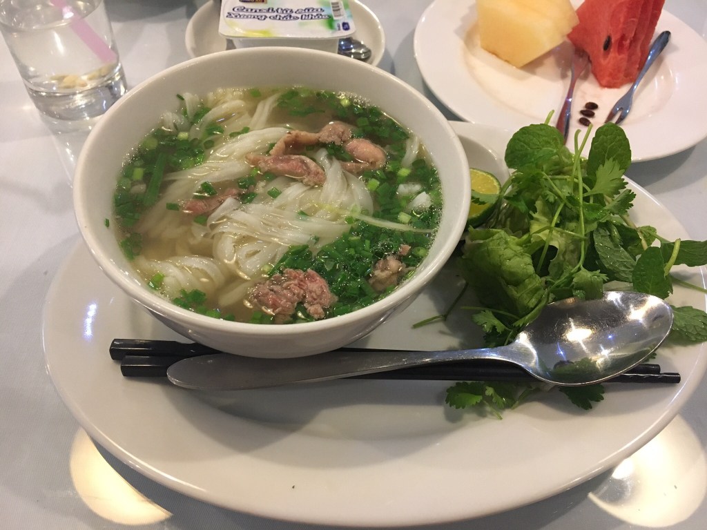 Legit bowl of Pho Bo @ our hotel in Hanoi