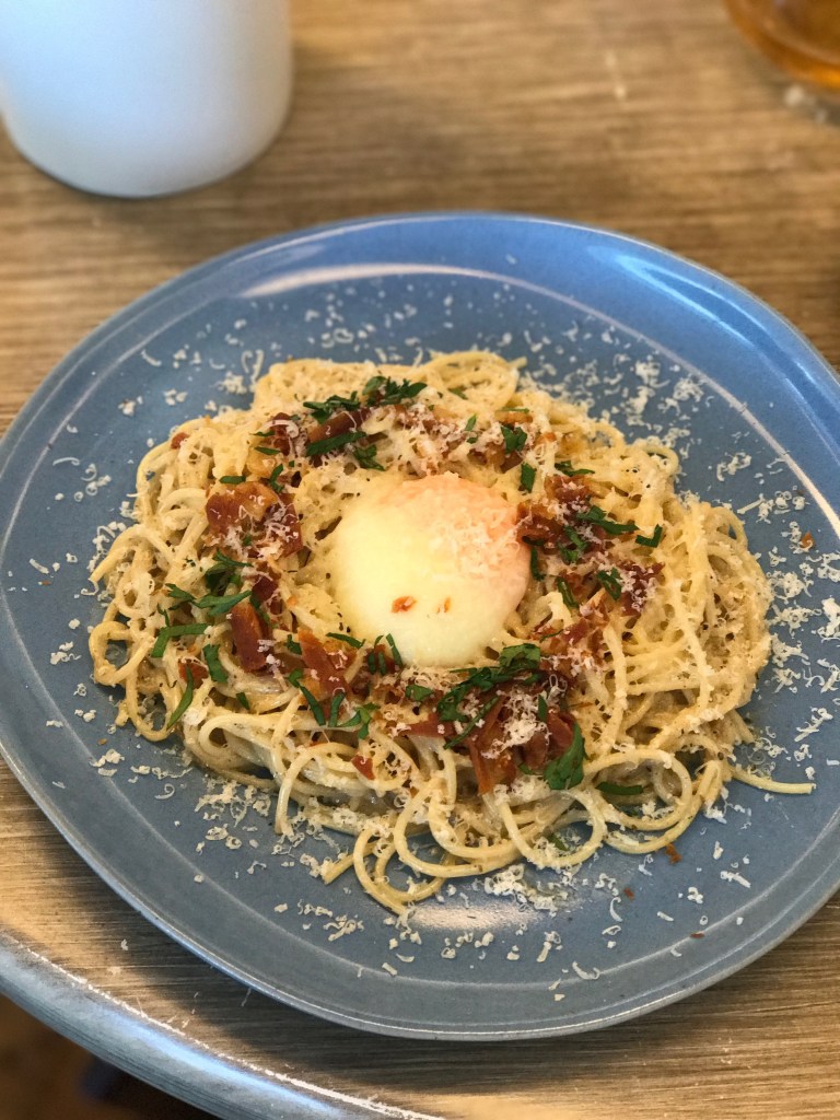 Carbonara @ Rocket Cafe. Photo credit: Aaron.