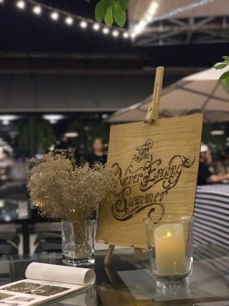 The gorgeous entrance @ The Never Ending Summer. Photo credit: Aaron.