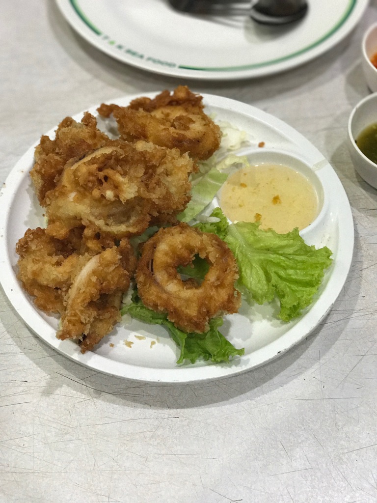 Deep fried squid @ T & K Seafood Restaurant. Photo credit: Aaron.