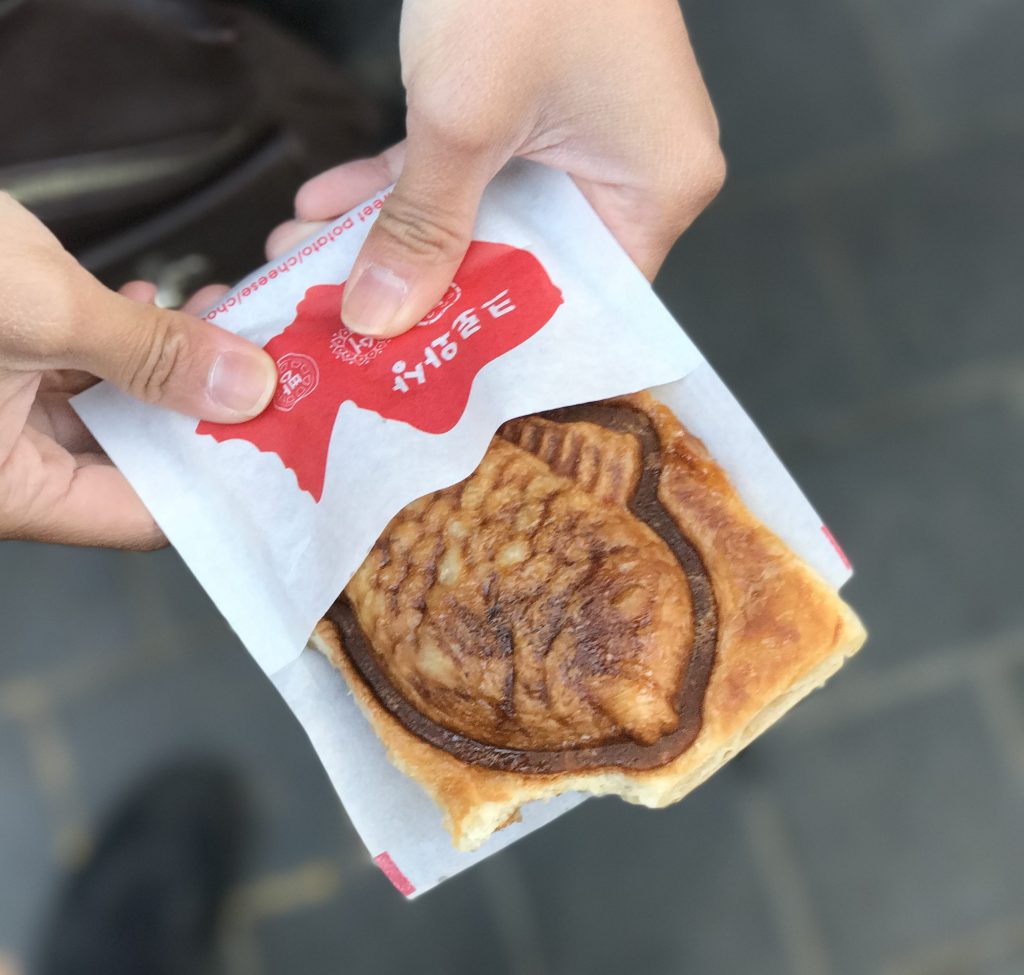 Croissant Taiyaki. I couldn't wait to take a bite. Photo credit: Aaron.