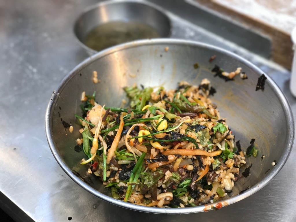 Bibimbap @ Gwangjang Market. Photo credit: Aaron.