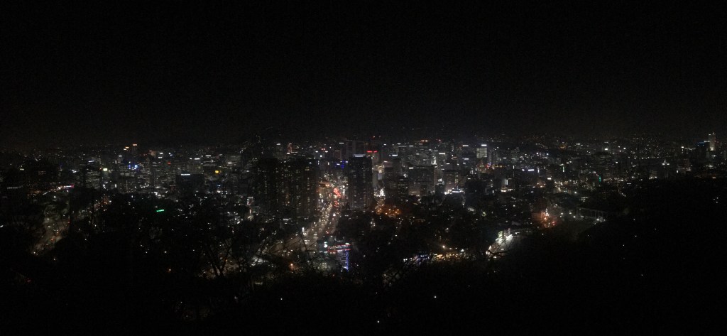 Night view of Seoul from Mount Namsan. Photo credit: Aaron.