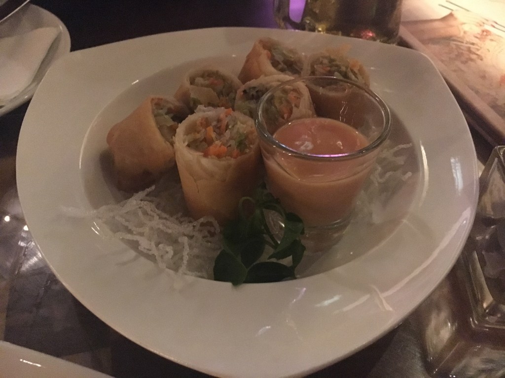Vegetable spring rolls @ Red Rose Restaurant