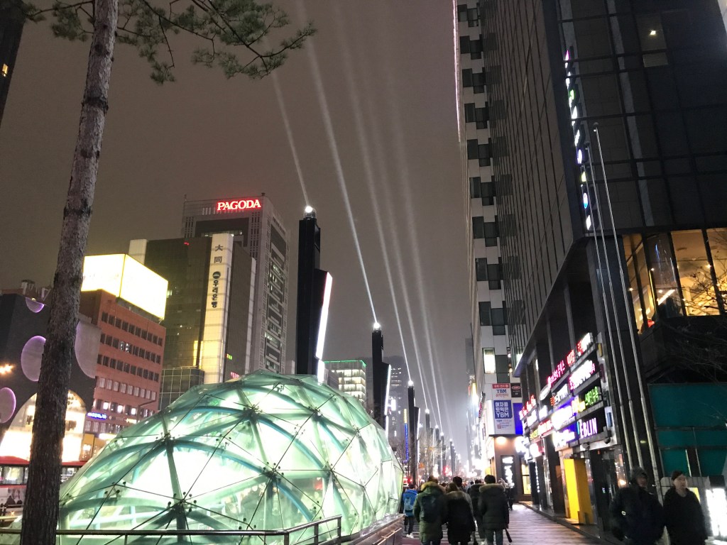 Glitzy Gangnam. Photo credit: Aaron.  