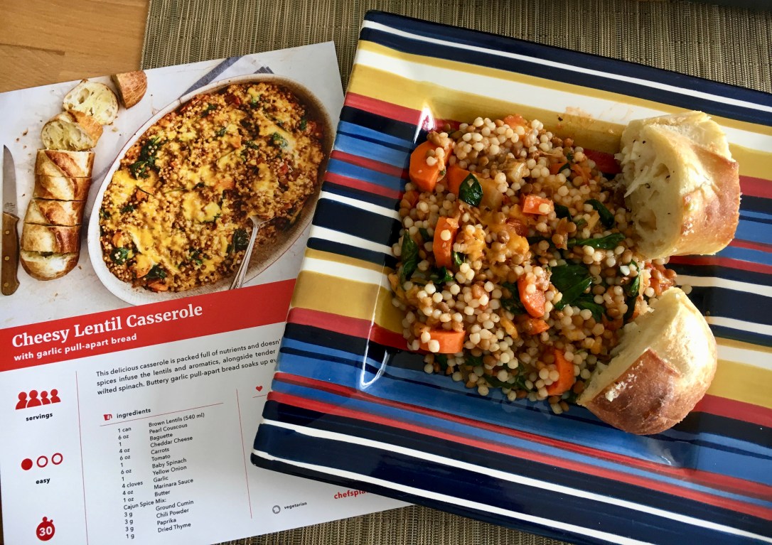 Delicious cheesy lentil casserole recipe from Chefs Plate