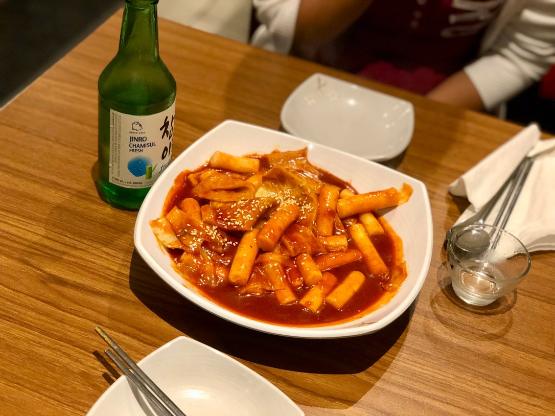 Tteokbokki  (and soju) @ Alirang Korean