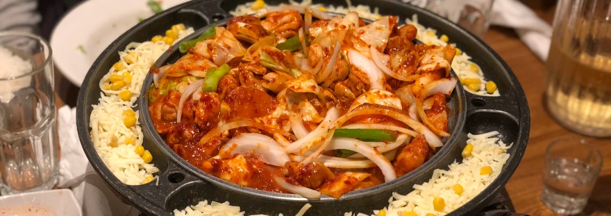Cheese chicken galbi @ Alirang