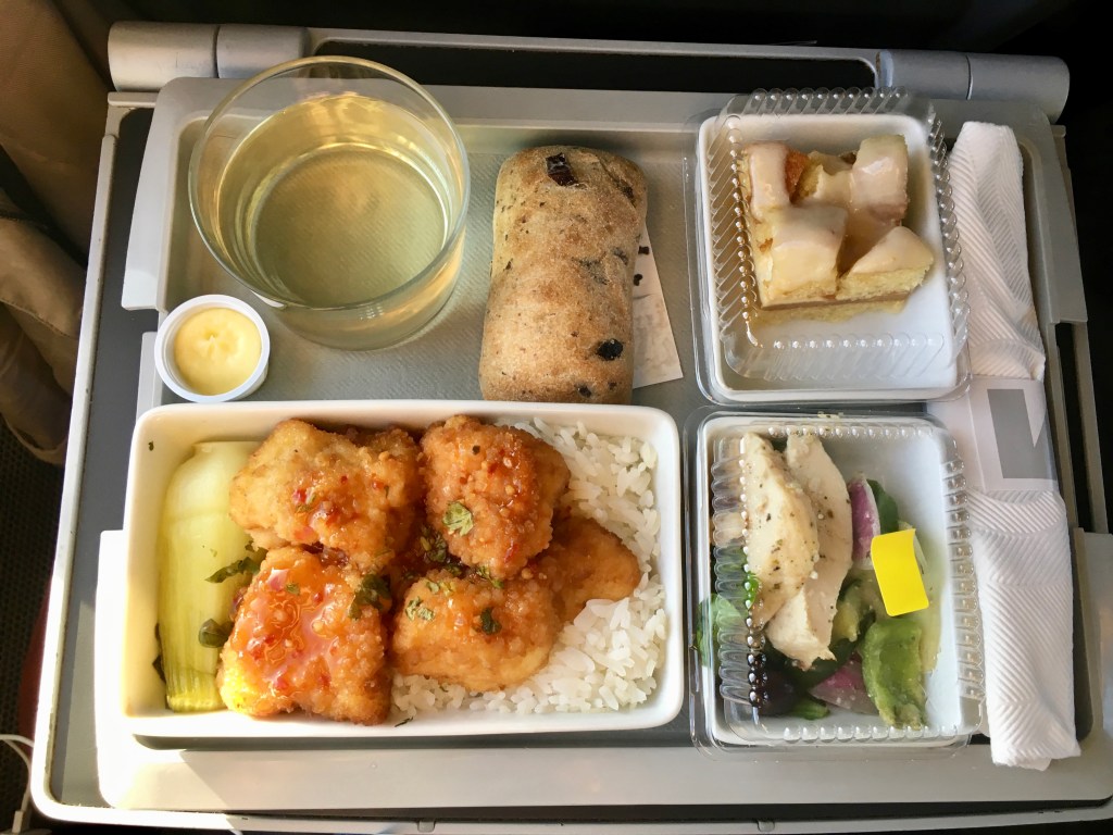 Dinner on Via Rail Business Class
